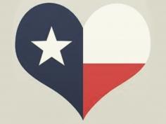 Texas flag heart 2017