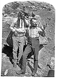 Photo 10 powell a droite avec tau gu un indien paiute en 1871 1872