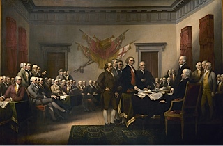 Photo 4 declaration independance par john trumbull 1817 1818